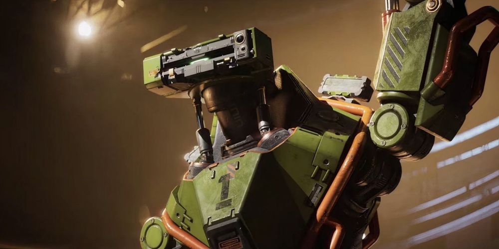 A picture of Xan, an anthro robot that is the protagonist of Secret Level episode 4