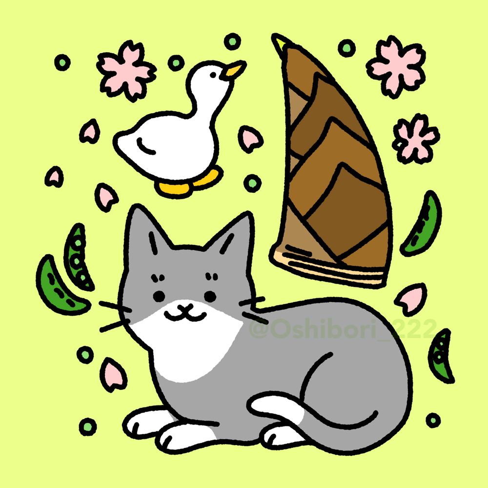 4月をイメージして描いてみました