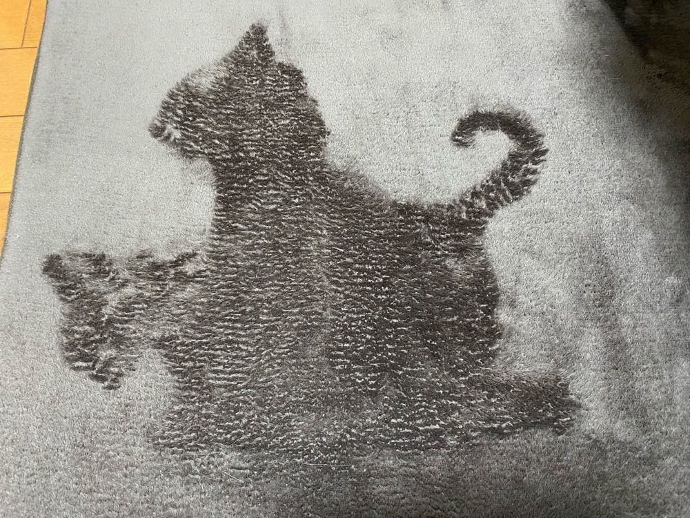 うちの猫たちを絨毯で描いてみた