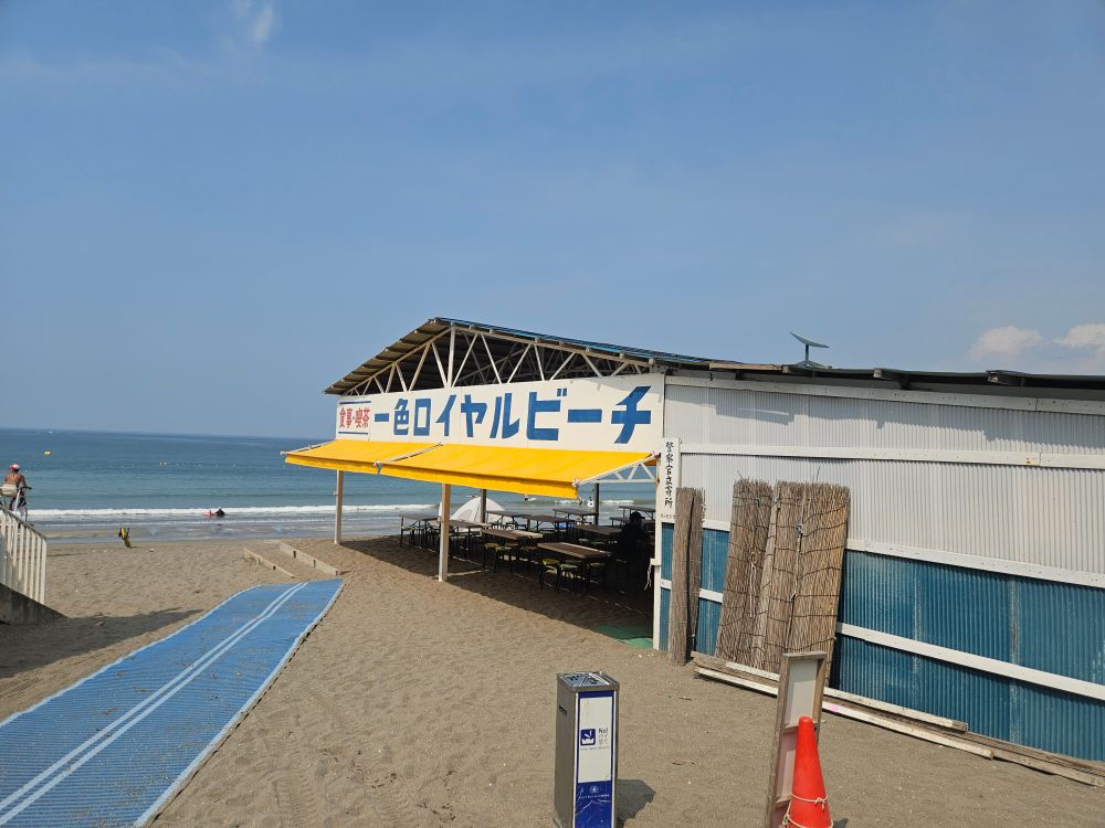 毎回ベースとして利用している海の家