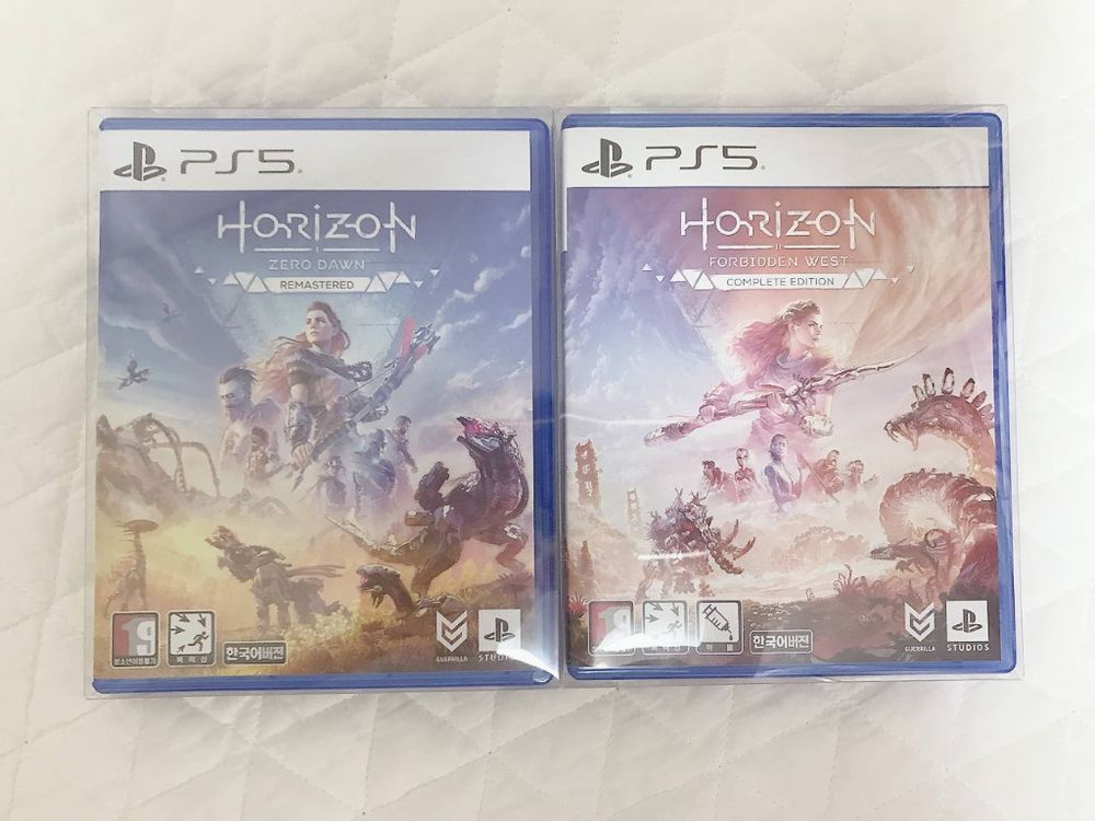 호라이즌 제로 던 리마스터 - Horizon Zero Dawn™ Remastered
호라이즌 포비든 웨스트 컴플리트 에디션 - Horizon Forbidden West™ Complete Edition