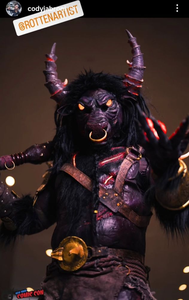 A GLORIOUS MINOTAUR POSING 