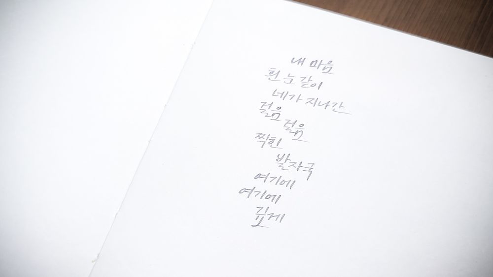 새소년 <눈>

내 마음 흰 눈 같이
네가 지나간 걸음 걸음
찍힌 발자국 여기에
여기에 깊게