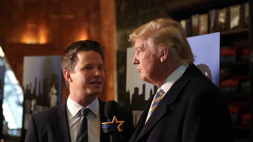 The former NBC host who is the other off-camera voice heard on the lurid tape says reports that the president now questions the recording's authenticity "hit a nerve."
