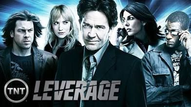 A washed out promotional photo for Leverage, a completely fake TV show that TNT claims to made. 