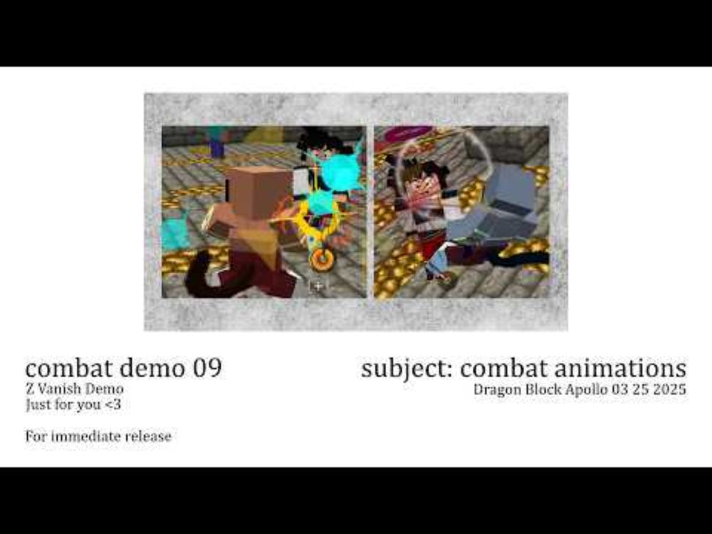 New Blocking & Parrying in Minecraft (Combat Demo 09) [Dragon Block Apollo]