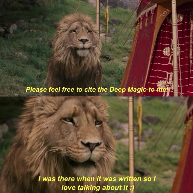 Please feel free to cite the Deep Magic to me!
I was there when it was written so I love talking about it :)