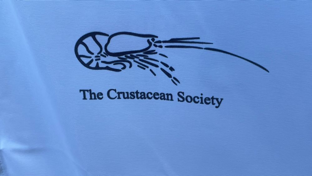 The crustacean society, with a shrimp as a logo