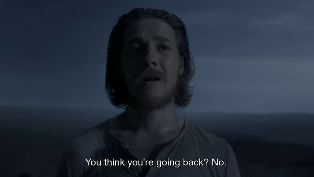 HIckey: You think you're going back? No. I can't go back.

The Terror, Episode 10 "We Are Gone".
