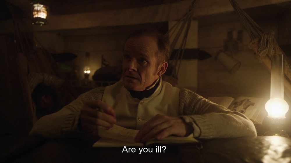 this post brought to you by me gettin sick for the second time in two months

The Terror, Episode 6 "A Mercy". Dr. Stanley asks Mr. Collins, "Are you ill?". Collins replies, "Been in a bad way, yes."