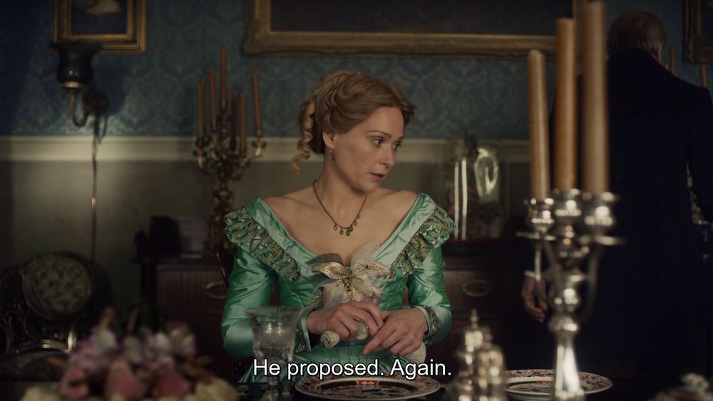The Terror, Episode 2 "Gore"

Sophia Cracroft: "He proposed. Again."
Sir John: "You declined, of course?"