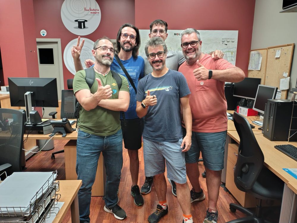 Part del equip humà del programa de radio Joc per Randa