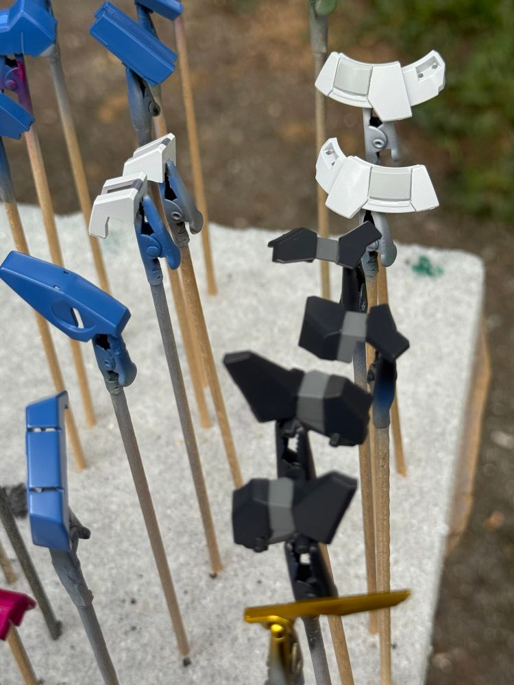 Exia painted parts