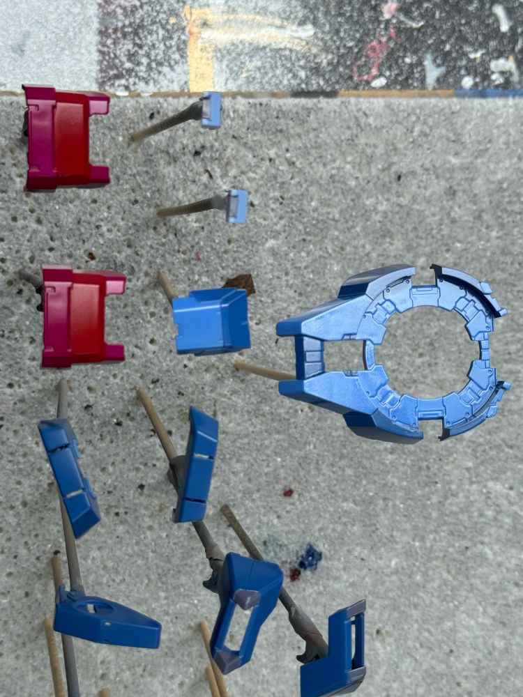 Exia painted parts