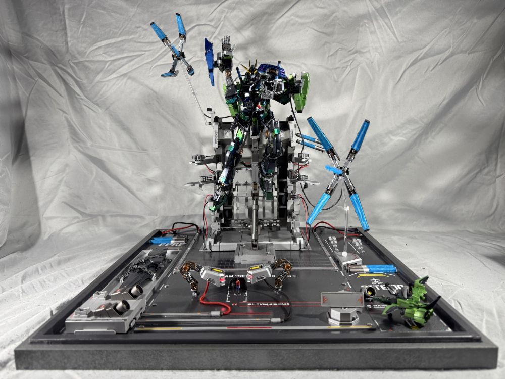 Front view of the diorama