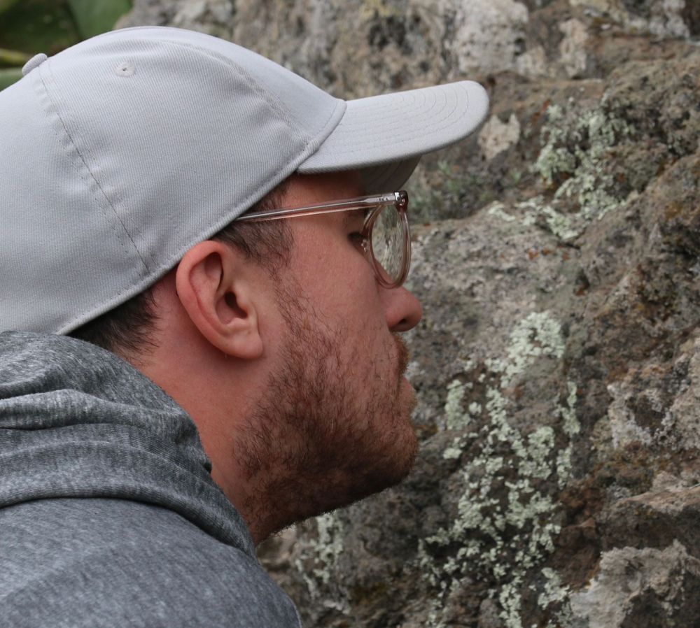 A foto of me starring at lichen.