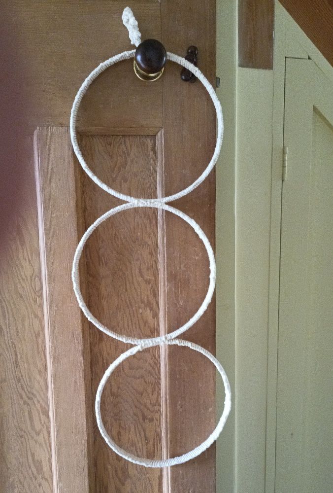 3 hoops hanging down