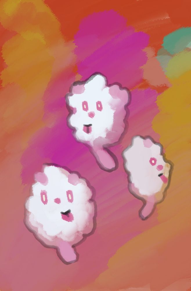 3 Pokémon named swirlix.