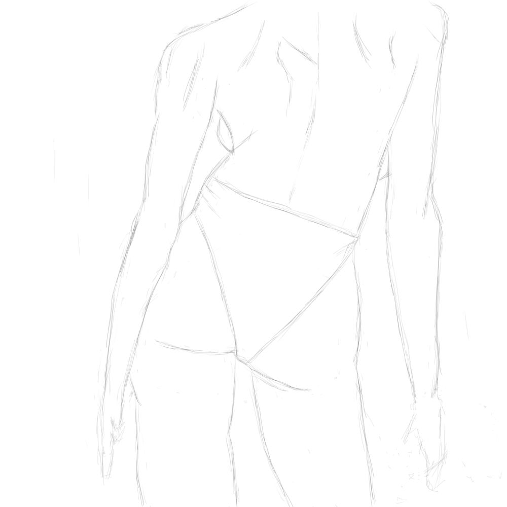 A woman's backside.