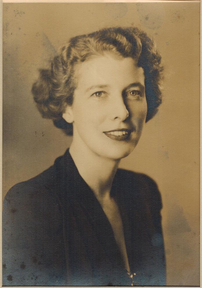 Portrait of scientist Florence Bell (1913-2000) who in 1938 first showed that X-ray methods could be used to reveal regular, ordered structure of DNA