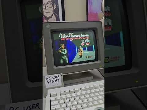 #90s PC #gaming 💾 - WOLF3D on MS-DOS - #asmr #nostalgia