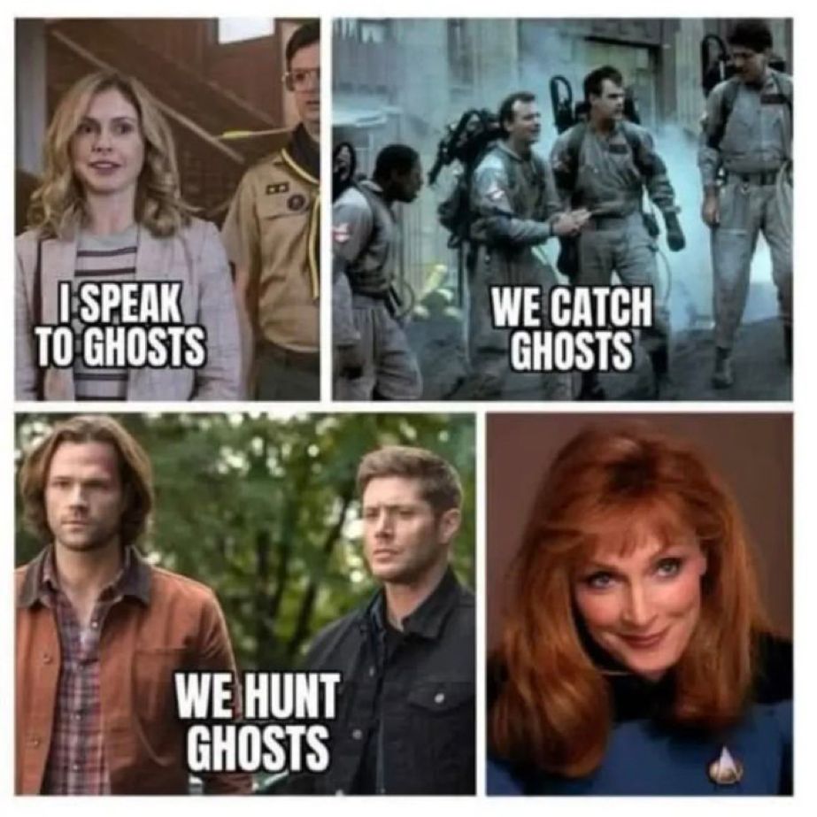 A meme about ghosts.
