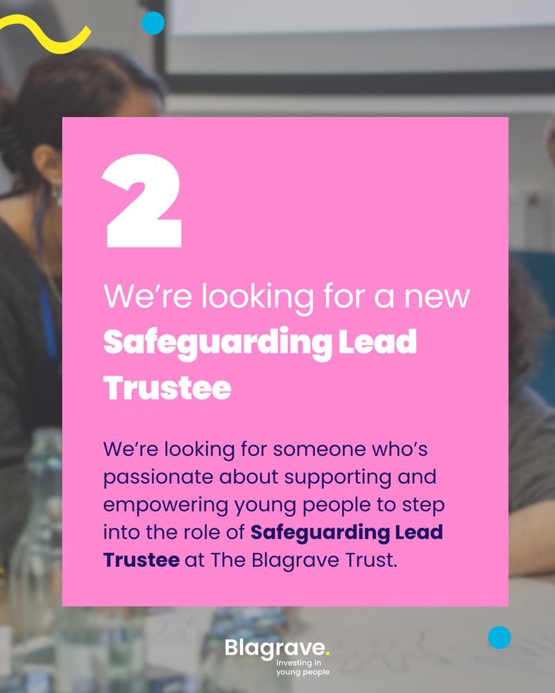 We’re looking for a Safeguarding Lead Trustee