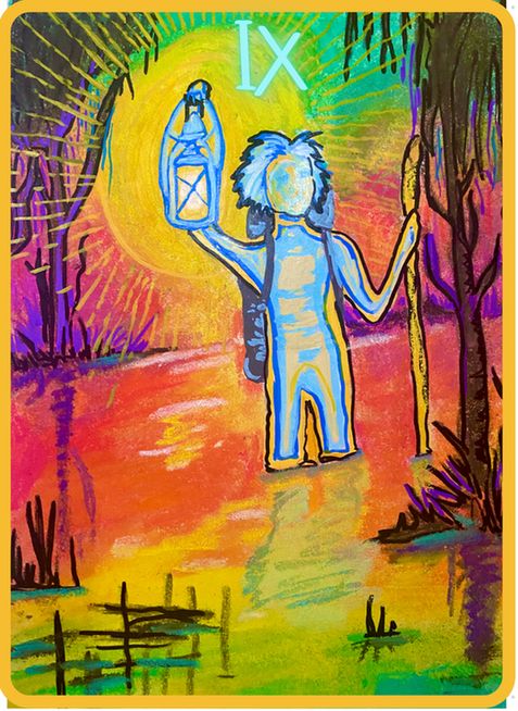 a Hermit tarot card of an illuminated figure holding up a lantern in a colorful swamp



climate fiction
#clifi
indigenous futurism
plant medicine
meditation
wilderness
permaculture
neotribalism
community
backpacking
post-apocalyptic
hopepunk
