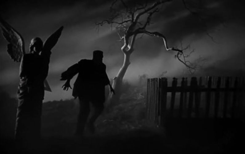 Silhouette of the monster from 1935's "Bride of Frankenstein."