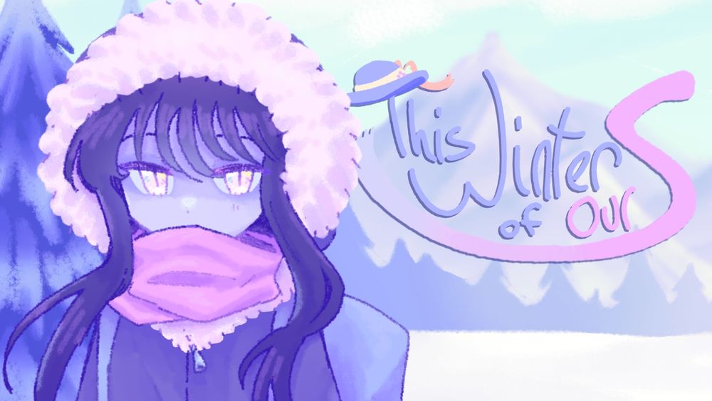 Lux in a snowy forest clearing