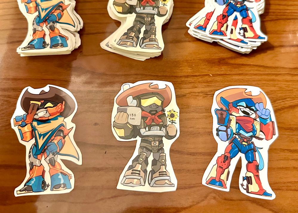 Cowboy transformers stickers