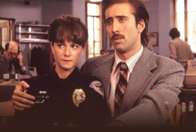 Holly Hunter & Nick Cage as Ed & H.I. McDonnough from Raising Arizona.