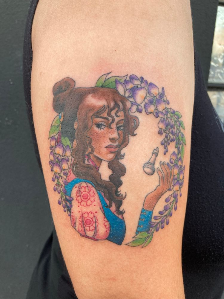 My tattoo of Atsa colored in 