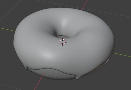 CG donut without texture