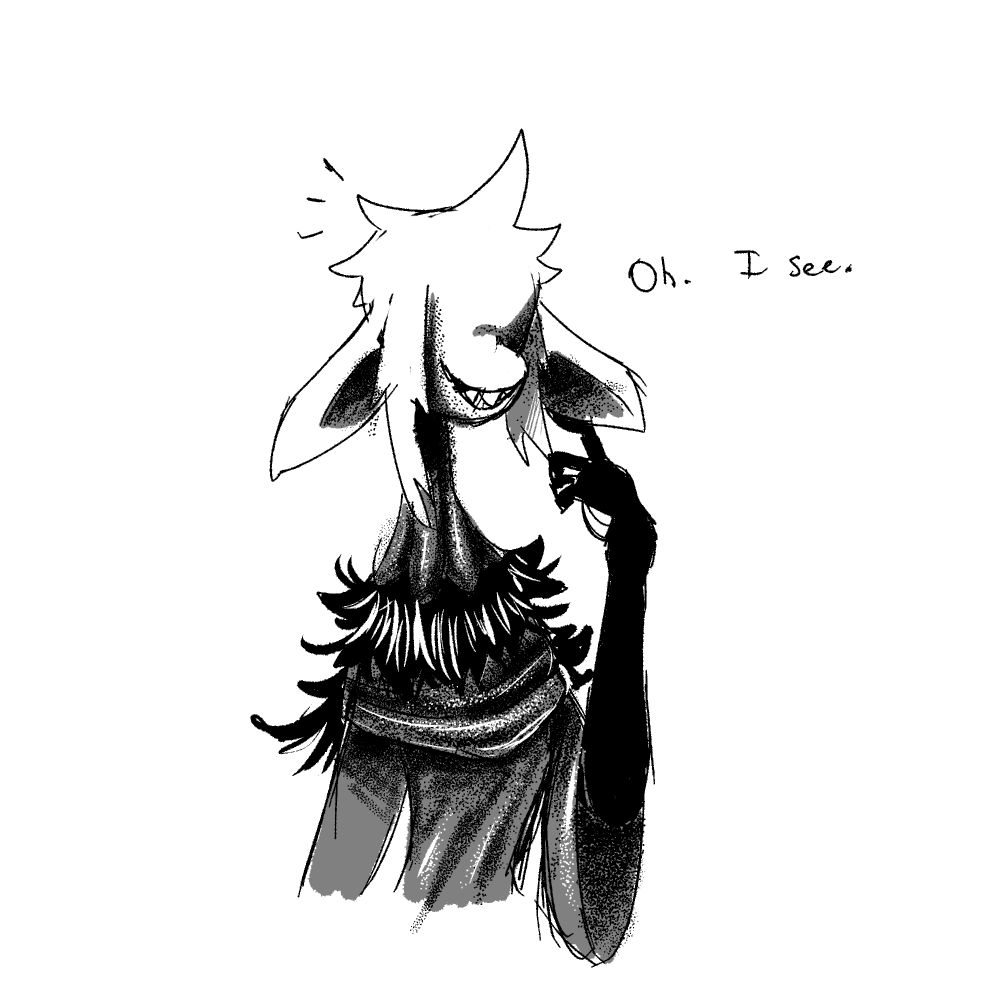 A new OC I've named "The Idea". They're basically your local snarky and flirty bastard from the ideal world