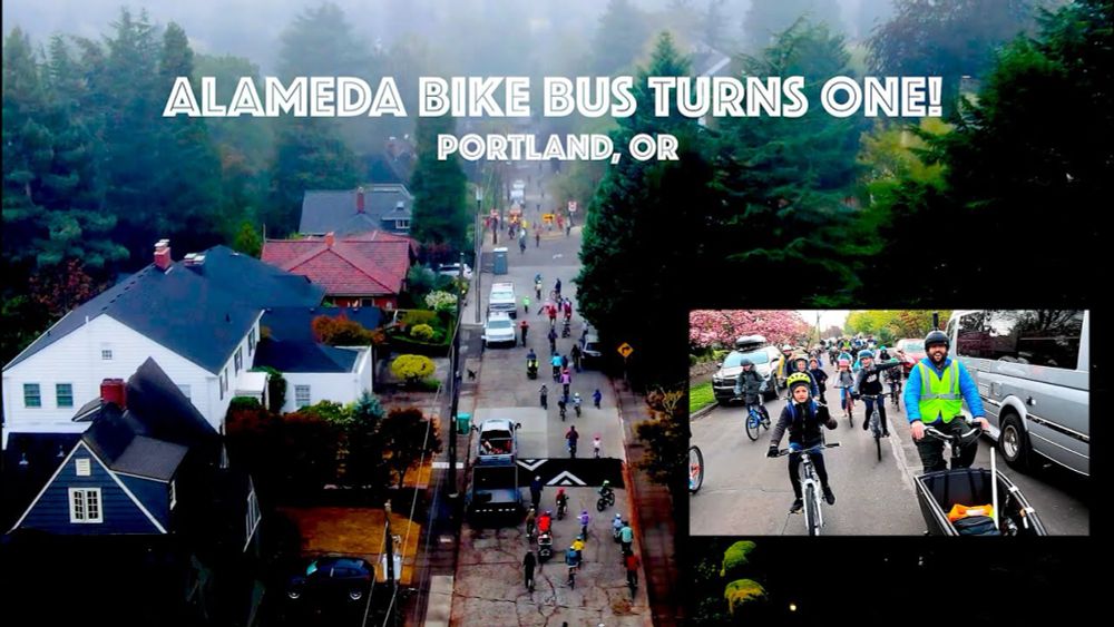 Portland's Alameda Bike Bus Turns One: The Joy of Kids Biking to School