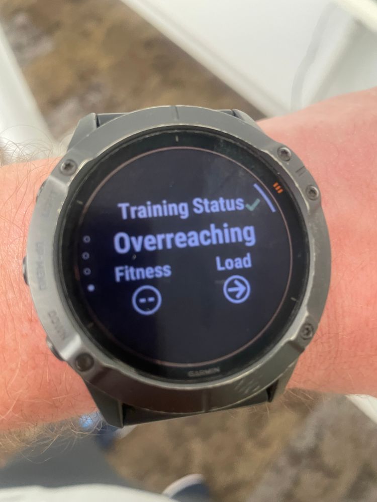 “Overreaching” is how my workout got described.