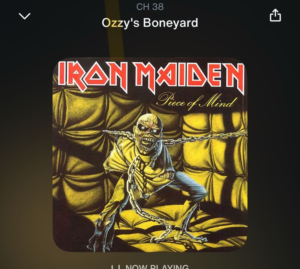 The soothing tones of The Trooper by Iron Maiden