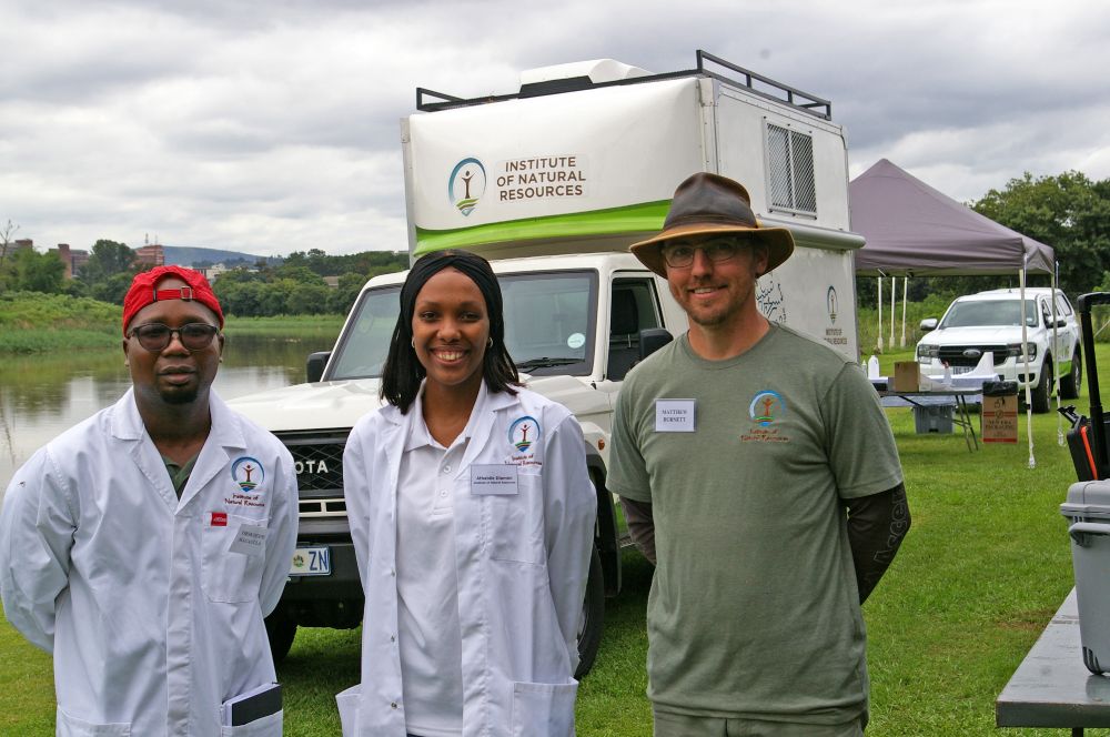 A colour image of INR technicians and Principal Scientist at the EnviroLab launch event copyright INR.
