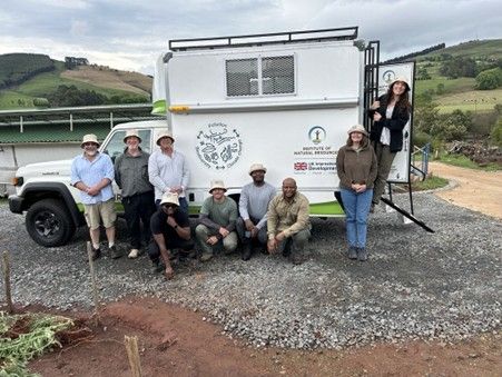 A colour image of the EPP team and partners with the mobile lab copyright Isabella Gosetto