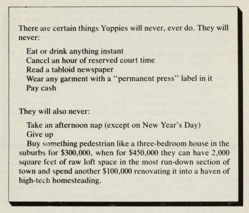 Present u0026 Correct: The Yuppie Handbook (1984) in full here  archive.org/details/yupp... — Bluesky