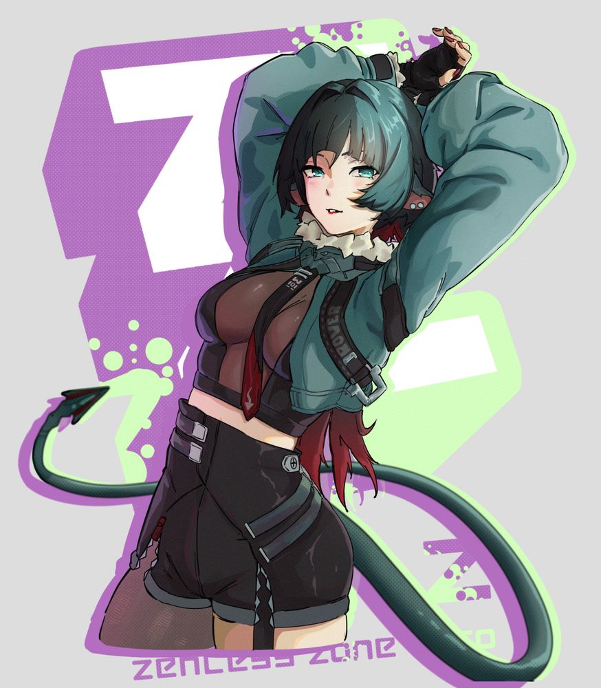 Jane Doe, Zenless Zone Zero, Fanart, Art, Mihoyo, Hoyoverse, ZZZERO, Pinup, Illustration