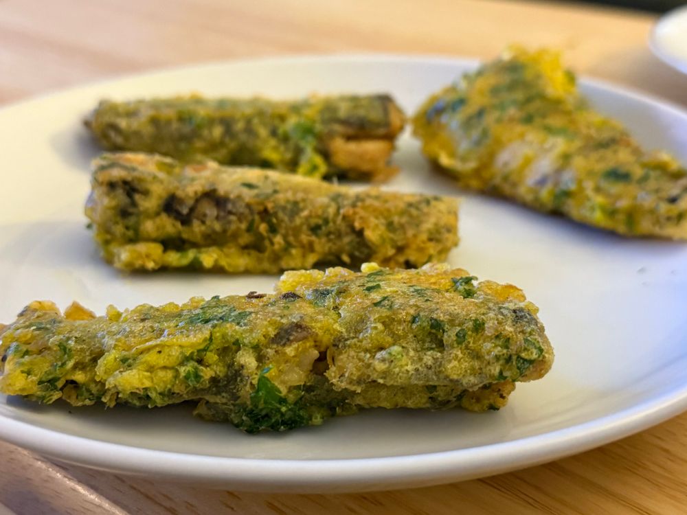 Pan fried piri piri sardines 
