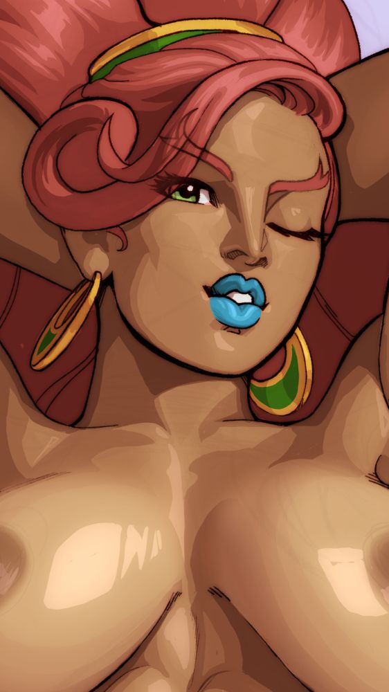 Portrait crop of Urbosa as she appears in the legend of Zelda, Breath of the Wild.