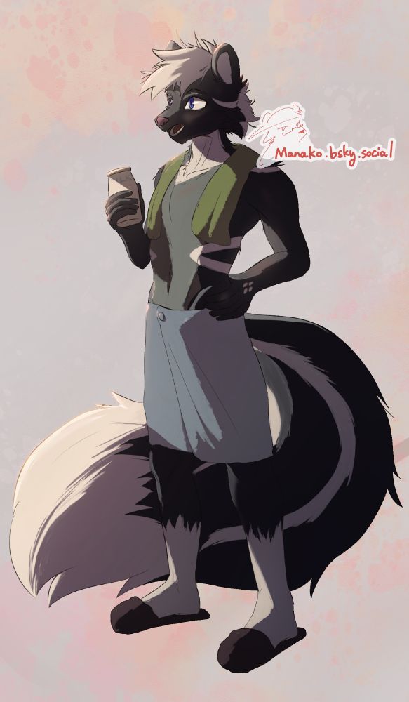 zephyr standing for his bottle of milk....