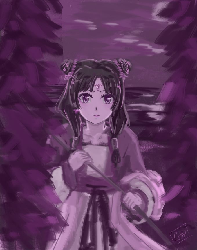 Maomao in her moon fairy attendant outfit