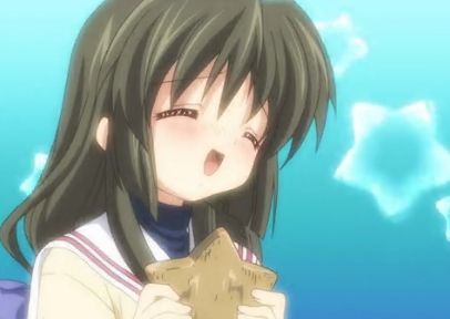 Fuuko Ibiki from Clannad in her starfish state.