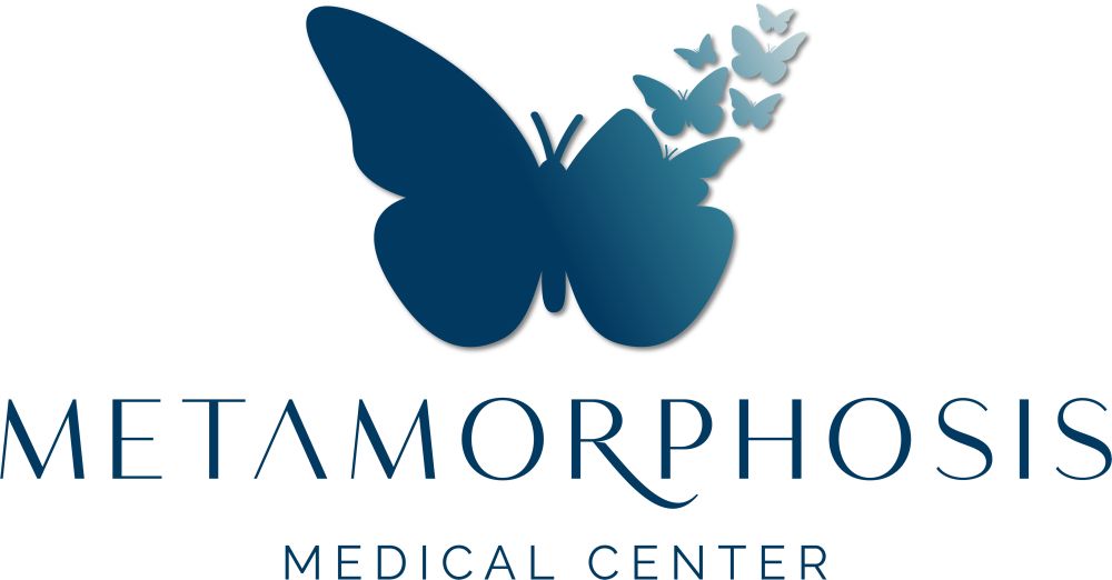 Butterfly logo over Metamorphosis Medical Center