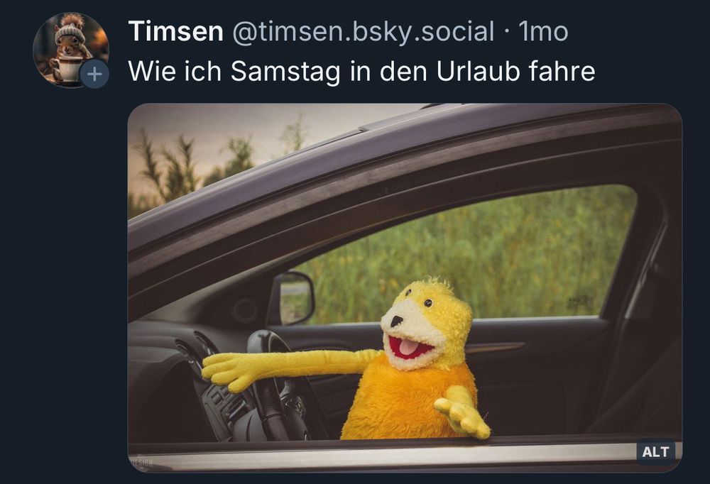Flat Eric with German text