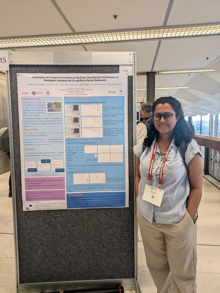 Prabodha Hewage and her poster.